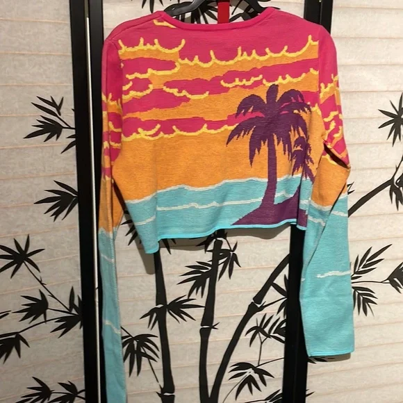 Delias x Dolls Kill Wish You Were Here crop sweater L size - Picture 4 of 7